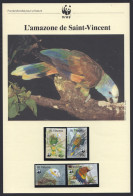 1983 Document WWF Français «L'amazone De St Vincent (perroquet)» 6 Pages Texte Et Photos  Sc1184-5, 7-8 - Covers & Documents