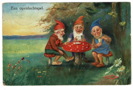 CPA Illustrateur Illustrator Kabouter Dwerg Gnome Gnom Lutin Zwerg Kobold Erdmännchen Duende Gnomo - Fairy Tales, Popular Stories & Legends