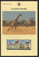 1989 Document WWF Français «La Girafe Réticulée» 6 Pages Texte Et Photos  Sc 491-4 - Kenya (1963-...)