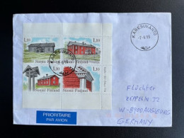 FINLAND SUOMI 1993 LETTER KARESUVANTO TO AUGSBURG 07-06-1993 - Storia Postale