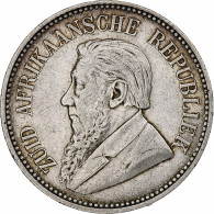 Afrique Du Sud, 2-1/2 Shillings, 1895, Rare, Argent, TTB, KM:7 - South Africa