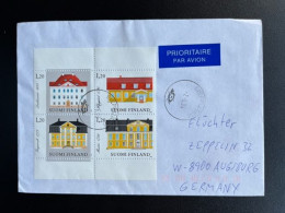 FINLAND SUOMI 1993 LETTER SIEPPIJARVI TO AUGSBURG 07-06-1993 - Briefe U. Dokumente