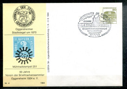 R.F.A. - 60 Jahre Verein Der Briefmarkensammler OGGERSHEIM - Private Covers - Used