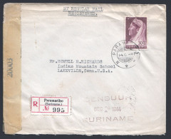 1945 Registered Surface Mail To USA  NVPH 173 - Suriname ... - 1975