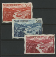 SARRE POSTE AERIENNE N° 9 à 11 (Mi 252 à 254) Cote 33 € Neuf * (MH) TB. - Unused Stamps