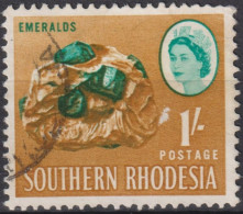 1964 Singapur ° Mi:GB-SR 101, Sn:GB-SR 102, Yt:GB-SR 100, Emeralds, Queen Elizabeth II Pictorials 1964 - Southern Rhodesia (...-1964)