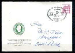 R.F.A. -  Tag Der Briefmarken 1981 - 95 Jahre Briefmarken-Club Hannover - Buste Private - Usati