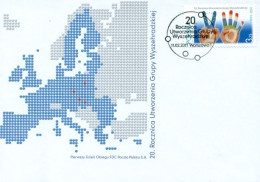 FDC 1532 Poland 20th Anniversary Of The Visegrad Group 2011 - Institutions Européennes