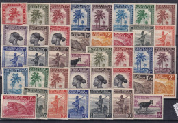 BELGISCH CONGO 1942-43 - MNH - Mi 204U-244U - Unperforated - Nuovi