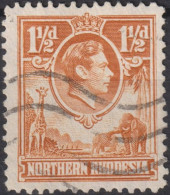 1941 Singapur ° Mi:GB-NR 30, Sn:GB-NR 30, Yt:GB-NR 27A, King George V (1865-1936) And Animals - Noord-Rhodesië (...-1963)