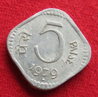 India 5 Paise 1979 H KM# 18.6 *V1T Inde Indien Indies - Inde