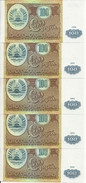 TADJIKISTAN 100 ROUBLES 1994 UNC P 6 ( 5 Billets ) - Tagikistan