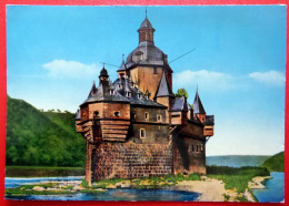 Kaub - Burg Pfalzgrafenstei - Pfalz - Rhein - Zollburg - Rhein-Lahn-Kreis - Gelaufen 1980 - Kaub
