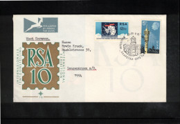 South Africa 1971 Antarctica - 10th Anniversary Of The Antarctic Treaty FDC - Antarctisch Verdrag