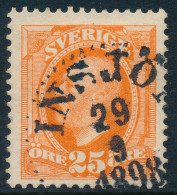 Sweden Suède Sverige: 25ö Oscar II, Cancel INSJÖN 29.9.1898 (DCSV00422) - 1885-1911 Oscar II