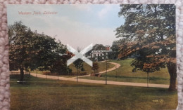 LEICESTER WESTERN PARK OLD COLOUR POSTCARD LEICESTERSHIRE - Leicester