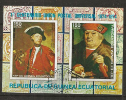 Republica De Guinea Ecuatorial  1974 Von Thurn And Taxis, Mi Bloc 110  Cancelled(o) - 1974 – Germania Ovest