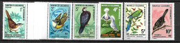 Nouvelle Calédonie 1967 Oiseaux Cat Yt N° 345 à 350  Série Complète ** MNH - Neufs