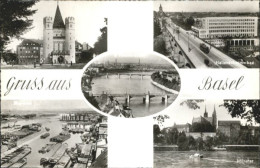 10874866 Basel BS Basel Rheinbruecken Hallenschwimmbad Muenster * Basel BS - Altri & Non Classificati