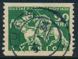 Sweden Suède Sverige: 90ö Green Lützen VF Used, Cancel JUTIS 31.1.34 (DCSV00425) - 1920-1936 Rollen I