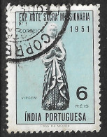 Portuguese India – 1953 Sacred Missionary Art Exhibition 6 Reis Used Stamp - Portugiesisch-Indien