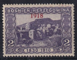 BOSNIA-HERCEGOVINA 1918 - MNH - ANK 147 - Bosnië En Herzegovina