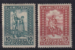 BOSNIA-HERCEGOVINA 1918 - MNH - ANK 142, 143 - Bosnia Herzegovina