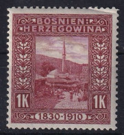 BOSNIA-HERCEGOVINA 1910 - MNH - ANK 58 - Bosnien-Herzegowina