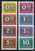 AUSTRIA 1985/86 - MNH ANK 260-267 - Complete Set! - PORTO - Postage Due