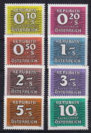 AUSTRIA 1985/86 - MNH ANK 260-267 - Complete Set! - PORTO - Portomarken
