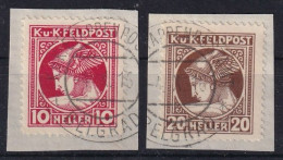 AUSTRIAN OCCUPATION OF ITALY 1916 - Canceled - ANK 51, 52 - Used Stamps