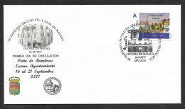 Espagne Lettre Timbre Personnalisé Málaga Expo Philatelique 2017 Spain Personalized Stamp Cover España Sobre Tusello - Covers & Documents