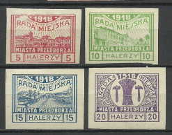 Poland Polen 1918 Przedborz Michel 15 - 18 C * Local City Post Lokalpost - Nuovi