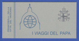 Vatikan Markenheftchen 1984 Mi.-Nr. MH 2 **  Papstreisen - Postzegelboekjes