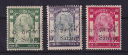 Thailand Siam 1909 König Chulalonkorn Mi.-Nr. 82, 84, 87 Jeweils Ungebraucht * - Thailand