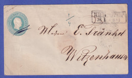 Preußen 1856 GA-Umschlag Mi.-Nr. U 12 Gelaufen Von HALBERSTADT Nach WITZENHAUSEN - Altri & Non Classificati