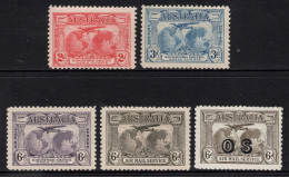 AUSTRALIA 1931 KINGSFORD SMITH'S FLIGHTS  SET OF (5)  MNH - Ongebruikt