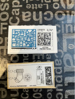 (STAMPS 18-1-2024) FRANCE - Postage Label (2 Postage Labels As Seen On Scan) Eco Pli Or Lettre Verte  Etc - Francobolli Stampabili (Montimbrenligne)