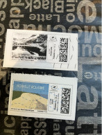 (STAMPS 18-1-2024) FRANCE - Postage Label (2 Postage Labels As Seen On Scan) Eco Pli Or Lettre Verte  Etc (N. Aquitaine) - Francobolli Stampabili (Montimbrenligne)