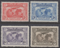 AUSTRALIA 1931 KINGSFORD SMITH'S FLIGHTS  SET OF (4)  MH - Nuovi