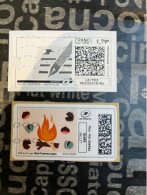 (STAMPS 18-1-2024) FRANCE - Postage Label (2 Postage Labels As Seen On Scan) Eco Pli Or Lettre Verte  Etc (Fire) - Printable Stamps (Montimbrenligne)