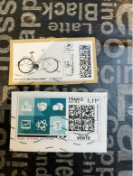 (STAMPS 18-1-2024) FRANCE - Postage Label (2 Postage Labels As Seen On Scan) Eco Pli Or Lettre Verte  Etc (Cylce) - Printable Stamps (Montimbrenligne)