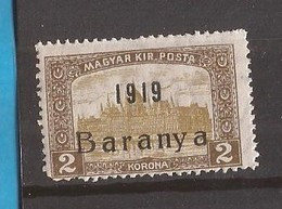 1919  18-34   BARANYA  UNGARN SERBIA JUGOSLAVIJA OVERPRINT  INTERESSANT  - NEVER HINGED - Baranya