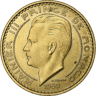 Monaco, Rainier III, 50 Francs, Cinquante, 1950, Bronze-Aluminium, TTB+ - 1949-1956 Anciens Francs