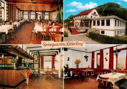 73910715 Eberbach Baden Neckar Speisegaststaette Kuehler Krug Gastraeume Theke - Eberbach