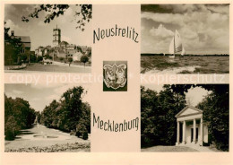 73870891 Neustrelitz Ortspartie Segelboot Park Tempel Neustrelitz - Neustrelitz