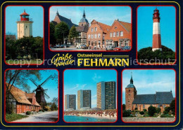 73836178 Insel Fehmarn Ortsmotive Leuchtturm Windmuehle Hochhaeuser Hotels Stran - Fehmarn