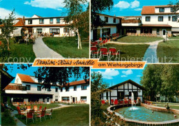 73711807 Bad Holzhausen Luebbecke Pension Haus Annelie Gartenterrasse Brunnen Ba - Getmold