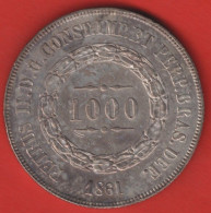 BRAZIL - 1000 REIS 1861 - Brasil