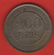 BRAZIL - 200 REIS 1889 - Brazil